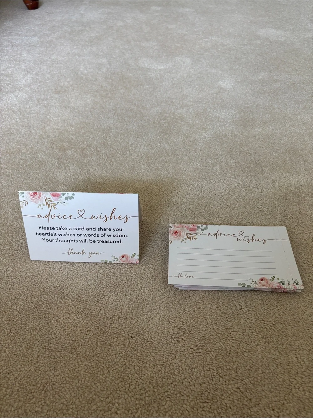 Advice & Wishes Floral Cards